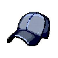 empty baseball cap game pixel art vector illustration