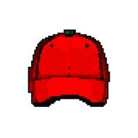 template baseball cap game pixel art vector illustration