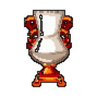 pottery antique vase game pixel art vector illustration