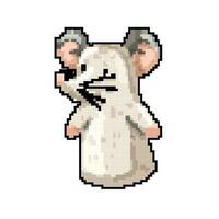 mouse hand puppet game pixel art vector illustration