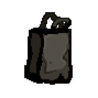 mountain bag camp game pixel art vector illustration