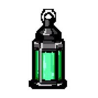 mosque arabic lantern game pixel art vector illustration