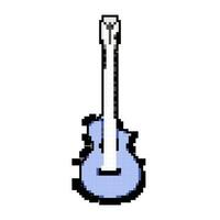 music acoustic guitar game pixel art vector illustration