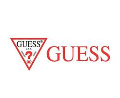 Guess Brand Logo Symbol With Name Design Clothes Fashion Vector Illustration