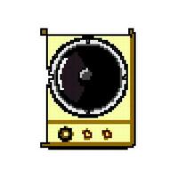 computer studio sound monitor game pixel art vector illustration