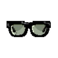 fashion sunglasses men game pixel art vector illustration