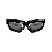 stylish sunglasses men game pixel art vector illustration