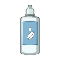 eye contact lens solution cartoon vector illustration