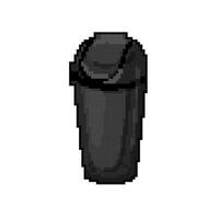 dustbin trash bin garbage game pixel art vector illustration