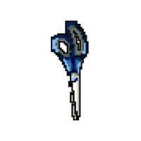 tool scissor cut game pixel art vector illustration