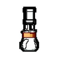 beverage ice drip coffee game pixel art vector illustration