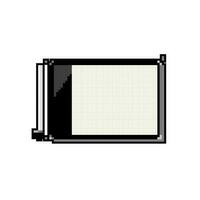 computer pen display game pixel art vector illustration