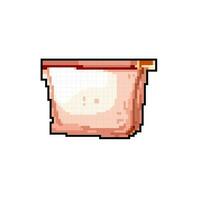 bag cosmetic pouch game pixel art vector illustration