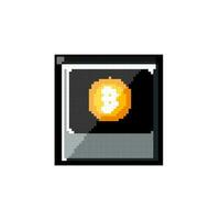 payment crypto wallet game pixel art vector illustration