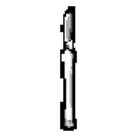 metal scalpel surgery game pixel art vector illustration