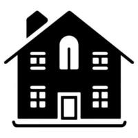 house building, mansion, vector icon.