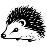 Cute cartoon hedgehog vector icon