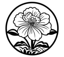 Flora flower vector icon tattoo