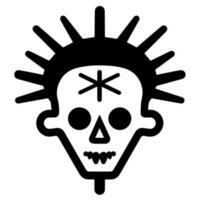 Cute Voodoo doll zombie vector icon