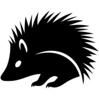 Cute cartoon hedgehog vector icon