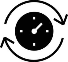 Clock icon symbol design image. Illustration of the alarm watch time isolated vector image. EPS 10