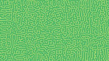Green Turing reaction background. Abstract diffusion pattern with chaotic shapes. Vector illustration.