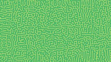 Green Turing reaction background. Abstract diffusion pattern with chaotic shapes. Vector illustration.