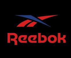 Reebok Logo Brand Clothes With Name Symbol Design Icon Abstract Vector Illustration With Black Background