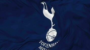 Tottenham Hotspur Football Club Flag Seamless Looping Background, Looped Bump Texture Cloth Waving Slow Motion, 3D Rendering video