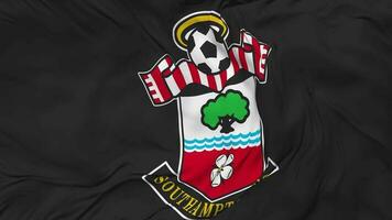 Southampton Football Club Flag Seamless Looping Background, Looped Bump Texture Cloth Waving Slow Motion, 3D Rendering video