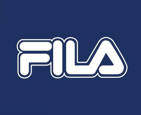 Fila Logo Brand Clothes Symbol Name White Design Fashion Vector  Illustration With Blue Background 23870030 Vector Art at Vecteezy