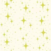 Seamless pattern with bright stars on beige background. Vector illustration.