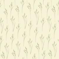 Botanical sketch with grass seamless pattern. Wild field elements, grains scattered random. Ink vector pattern. Hand drawn sketch on beige background