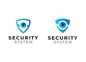 security logo technology for your company, shield logo for security data vector