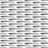 Seamless pattern with black pencil brushstrokes in abstract shapes on white background. Vector illustration