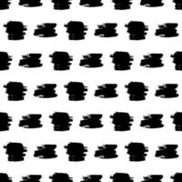 Seamless pattern with dark hand drawn scribble smear on white background. Abstract grunge texture. Vector illustration
