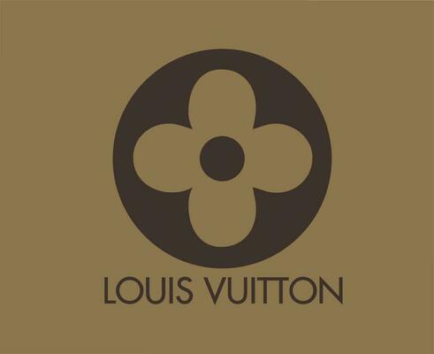 Louis Vuitton Brand Logo Background Brown And White Symbol Design Clothes  Fashion Vector Illustration 23871326 Vector Art at Vecteezy