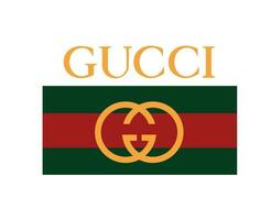 Gucci Logo Brand Clothes With Name Symbol Design Fashion Vector Illustration