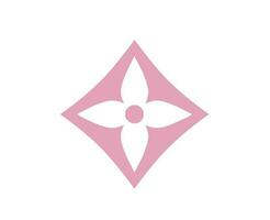 Louis Vuitton Logo Brand Fashion Pink Design Symbol Clothes Vector Illustration