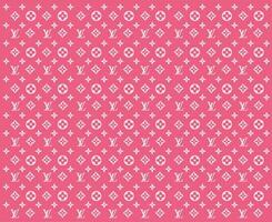 Louis Vuitton Pink Background Brand Logo Symbol Design Clothes Fashion Vector Illustration
