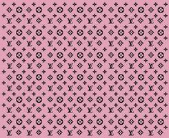 Louis Vuitton Brand Logo Background Pink And Black Symbol Design Clothes Fashion Vector Illustration