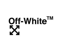 Off-White Brand Logo Symbol Name Black Clothes Design Icon Abstract Vector Illustration