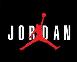 Jordan Brand Logo Symbol Design Clothes Sportwear Vector Illustration With Black Background