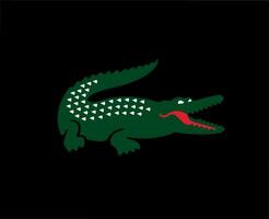 lacoste logo marca símbolo diseño ropa Moda ilustración vector con negro antecedentes