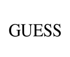 Guess Brand Logo Symbol Name Black Design Clothes Fashion Vector Illustration