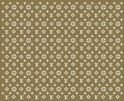 Louis Vuitton Brand Logo Background Brown And White Symbol Design Clothes Fashion Vector Illustration