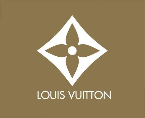 Louis Vuitton Brand Logo Fashion With Name Black Design Symbol Clothes  Vector Illustration With Brown Background 23871552 Vector Art at Vecteezy