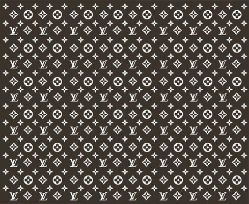 Louis Vuitton Brand Logo Fashion Brown Design Symbol Clothes Vector  Illustration With Black Background 23871589 Vector Art at Vecteezy