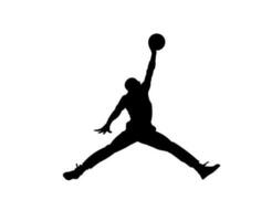 Jordan Brand Logo Symbol Black Design Clothes Sportwear Vector Illustration