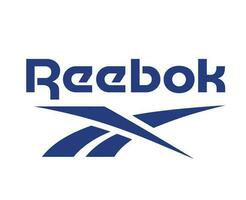 reebok marca logo azul símbolo ropa diseño icono resumen vector ilustración